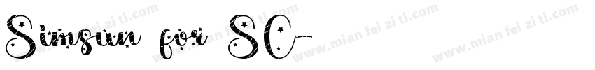 Simsun for SC字体转换
